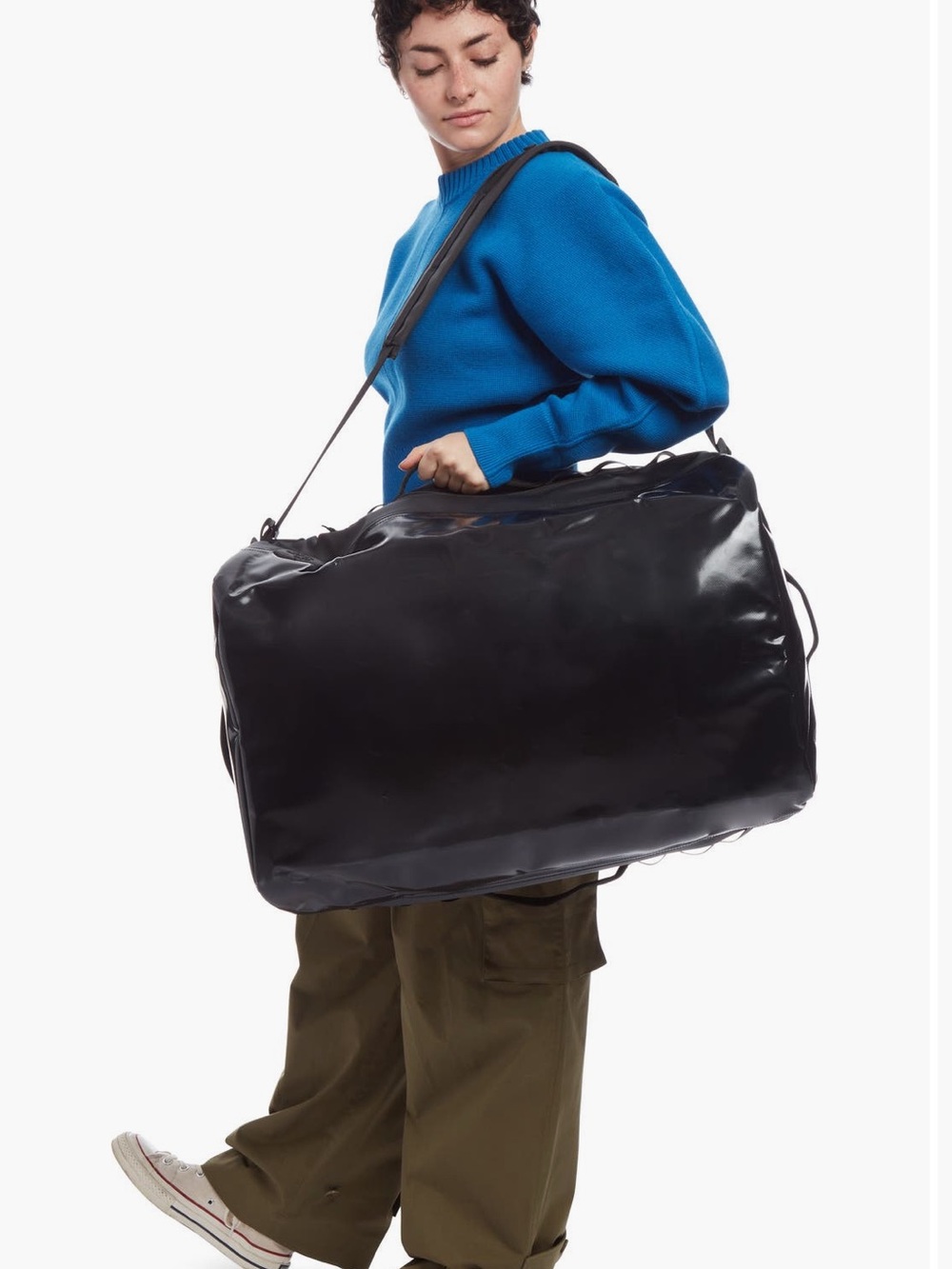 Black Travel Duffel Bag — Women Travel Bag